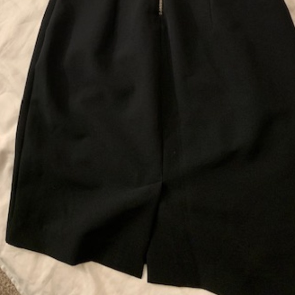 Zara Basic Black Zipper Back Mini Dress - M - Picture 2 of 6